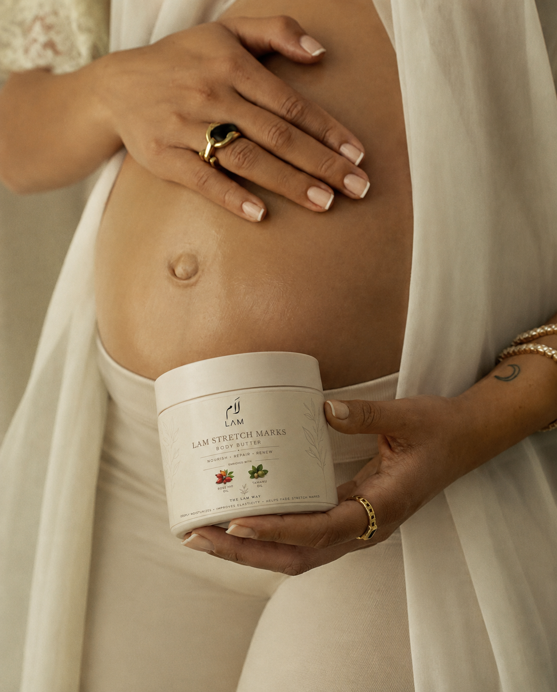 LAM Stretch Marks Body Butter | زبدة لام للعناية بعلامات التمدد  Pre-order