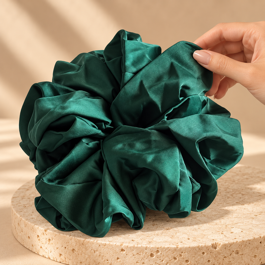 ربطة شعر ساتان – حجم كبير Large Satin Scrunchie
