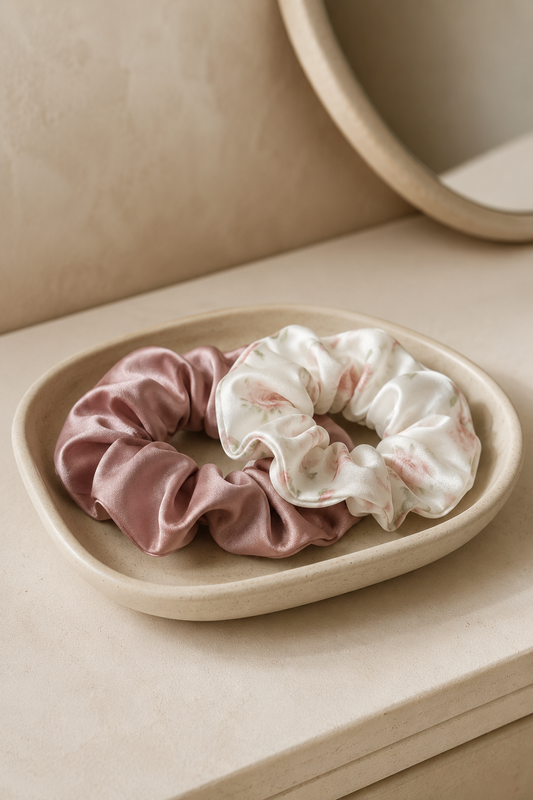 ربطات شعر ساتان- Satin Scrunchies