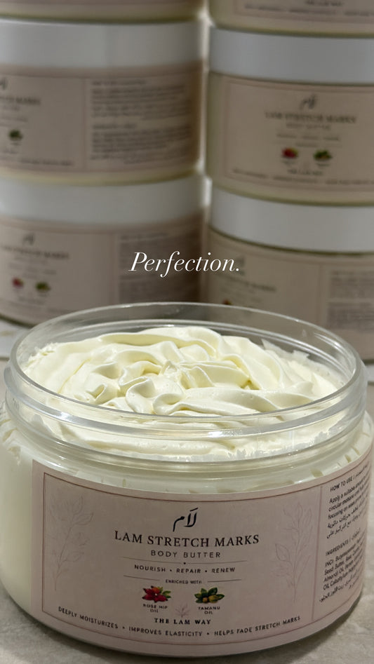 LAM Stretch Marks Body Butter | زبدة لام للعناية بعلامات التمدد  250 ML